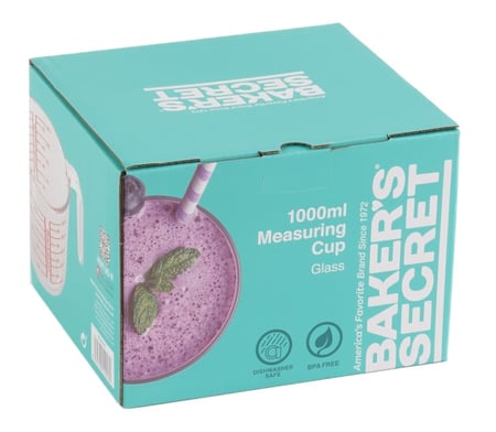 كوب معيار زجاج حراري بسعة 1000ML