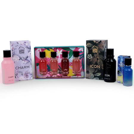 ايكون 100 مل + هابي دوز + تشارم 100مل + بلو سفاير 30 مل