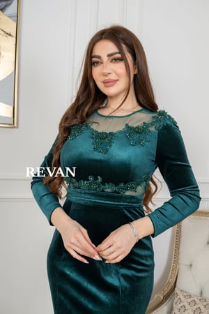فستان سهره مخمل