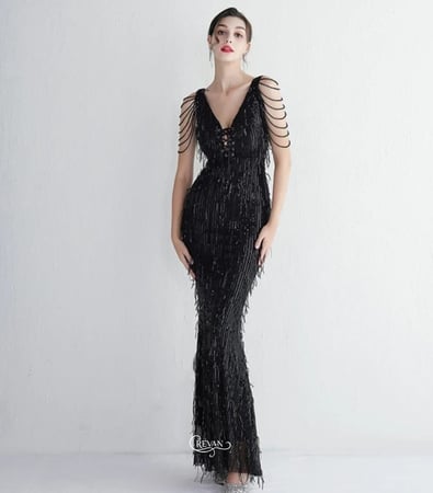 فستان سهره ترتر طويل