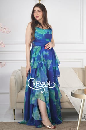 فستان مشجر ربرتو كفالي كسرات صدر