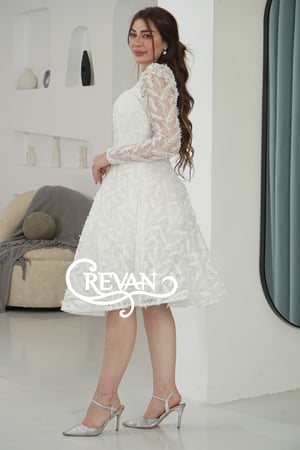 فستان ميد سكري ريش