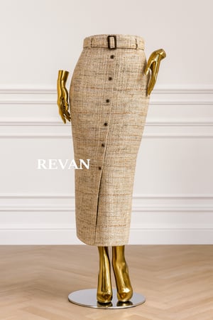 تنورة ميدي أناقة كلاسيكية من ريڤــان