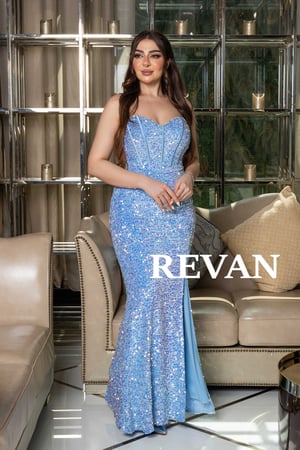 فستان سهرة تب بدون علاق ترتر