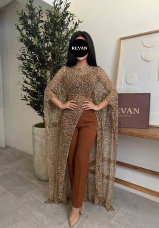 طقم فاخر بترتر مع بنطال أنيق من ريڤــان