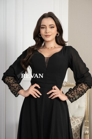 فستان سهره شيفون بداخلي