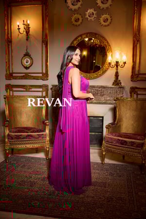 فستان سهرة زهرة الصحراء