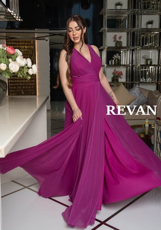 فستان بطابع الاميرة لون توتي