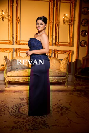 فستان سهرة تاج الرياض