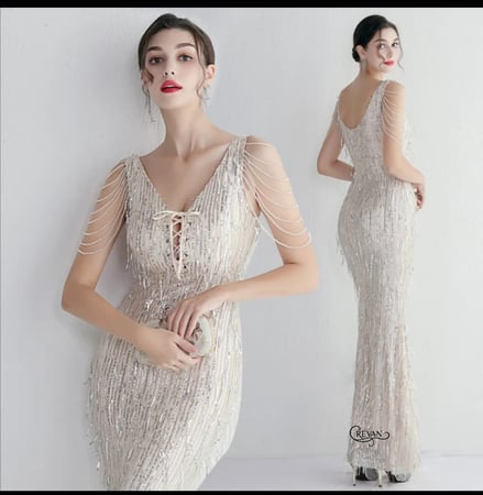 فستان سهره ترتر طويل