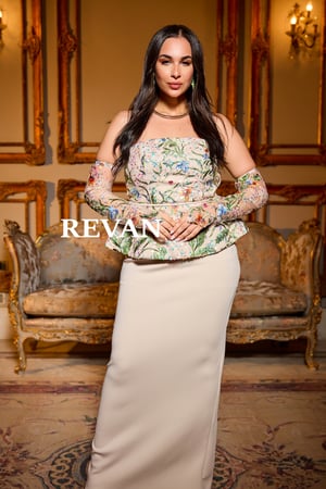 فستان سهرة واحة الورد