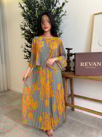 فستان عيد مورد أناقة عصرية من ريڤــان