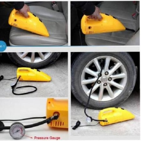 مكنسة كهربائية مع مقياس ضغط الكفرات 2 في 1