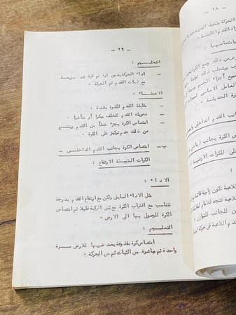 من البنود المميزة؛ كتاب بعنوان كرة القدم؛ مؤرخ بإهداء عام ١٩٩٤م