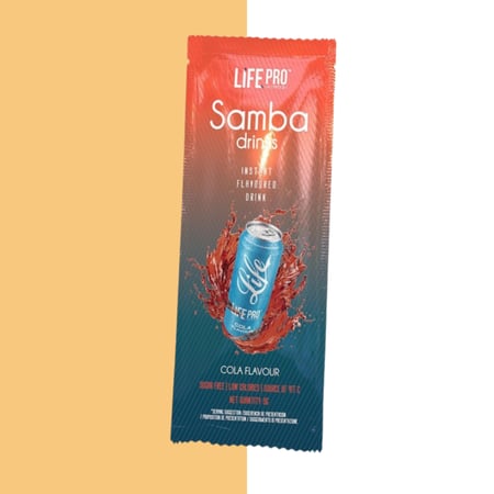لايف برو سامبا منكه بطعم الكولا مغلف واحد