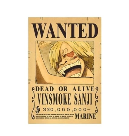 ملصق مطلوبين ون بيس