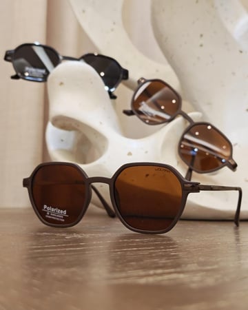 نظارة شمسية فاخرة بعدسات Blue Raised عاكسة باللون الأزرق تحمي من أشعة