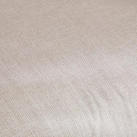 كنبة لوفت بمقعد مع وسادة قماش كتان لون بيج بأرجل خشب زان