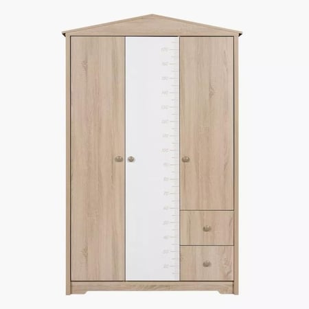 خزانة ملابس 3 أبواب بدرجين من سوفيتا