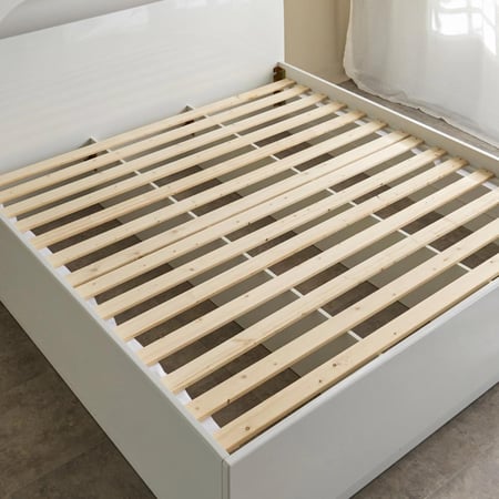 طقم غرفة نوم كينج بلمعان عالي 4 قطع من ديكسون - 180x200 سم