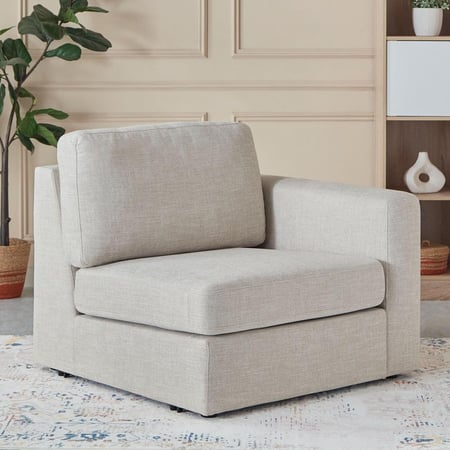 باقة وحدات كنب زارفينا 5 مقاعد - 1 دون ذراعين، 1 ذراع يمين و1 ذراع يسار,1 كونسول ذكيّة,1 مسند قدم