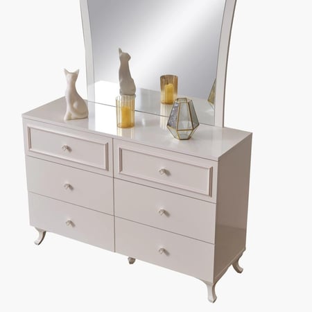 طقم غرفة نوم كينج 6 قطع من إليزابيث - 180x200 سم