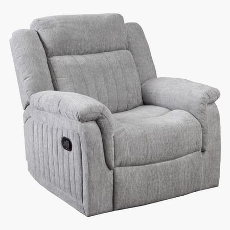 كنبة استرخاء مفرد جريفين لون رمادي مقاس 100x94x96سم