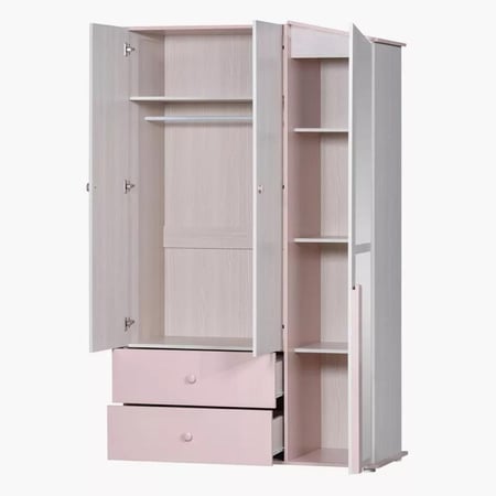 خزانة ملابس بـ3 أبواب ودرجين مع مرآة من كارڤيليا