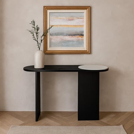 كونسول مدخل خشب أسود - كيرزا