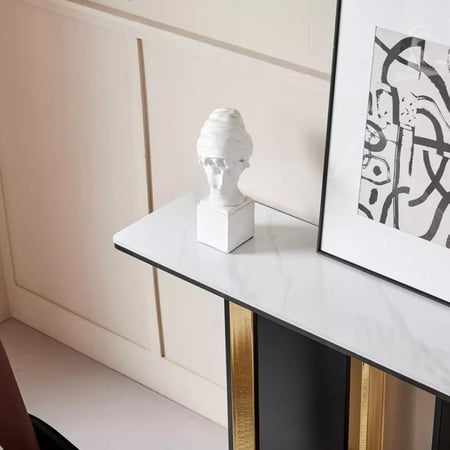 طاولة كونسول حجر متكلس من مادوكس ترنكس