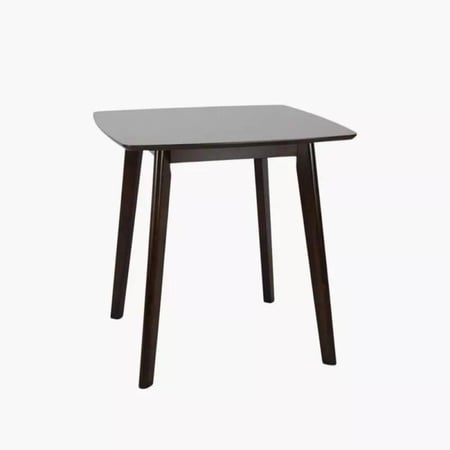 طقم طاولة سفرة مربعة خشب مطّاط 4 كراسي بني - من كارڤينا