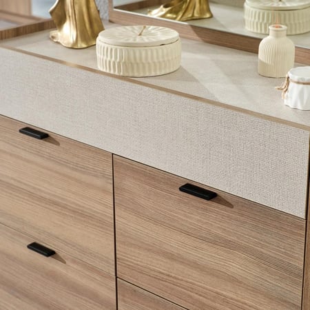 طقم غرفة نوم كينج 6 قطع من سوان - 180x200 سم