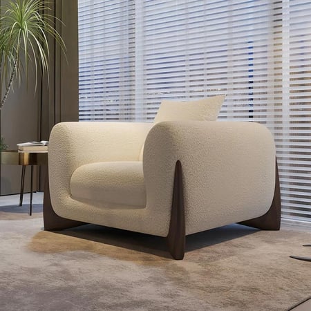 كرسي مفرد بلمسة ناعمة وتصميم عصري من باريلا