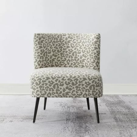 كرسي فردي قماش تايجر بأرجل معدن اسود  من فيرونا