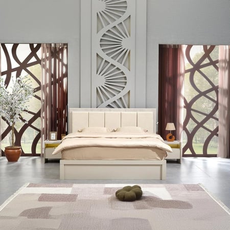 طقم غرفة نوم كينج 6 قطع من زيتا - 180x200 سم