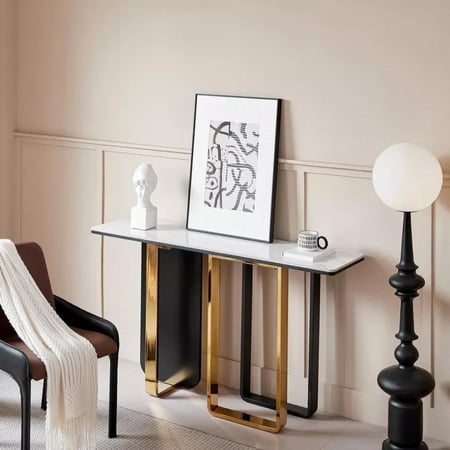 طاولة كونسول حجر متكلس من مادوكس ترنكس