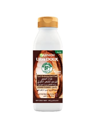 غارنييه ألترا دو – بلسم ترميم وتغذية للشعر الكيرلي بزبدة الكاكاو والجوجوبا 350 مل