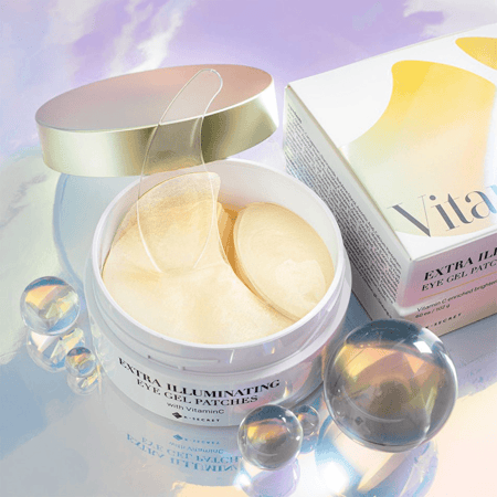 كي سيكرت لصقات جل للعين اكسترا إلومينيتينغ بفيتامين سي - 60 قطعة