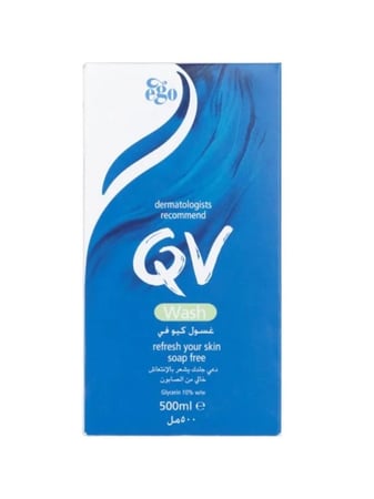 QV | غسول الوجه اللطيف – تنظيف فعّال بدون جفاف للبشرة الحساسة – 500 مل