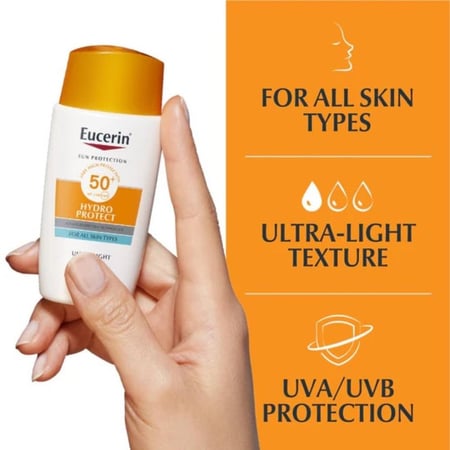يوسرين هيدرو بروتكت واقي شمس سائل للوجه SPF 50 – 50 مل