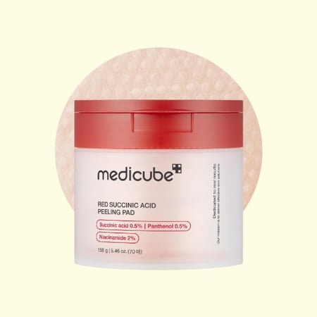ميديكيوب وسادة تقشير الساكسينيك الحمراء بى دى ار ان 155 جرام
