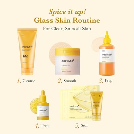 منظفات قطنية بالكوجيك أسيد والكركم لتقشير وتفتيح البشرة من ميديكيبوب