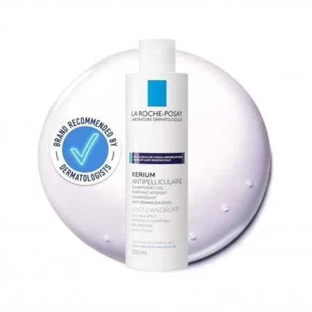 لاروش بوزيه كيريوم مضاد للقشرة - شامبو لفروة الرأس الجافة 200 مل