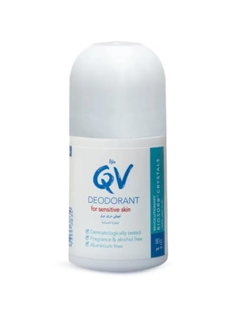 QV رول مزيل العرق – كيوفي رول مزيل العرق للبشرة الحساسة – 80 جم