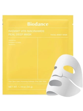 قناع الوجه الورقي برايدنت فيتا بالنياسيناميد من بيودانس , 34جرام