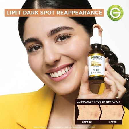 غارنييه سكين آكتيف – سيروم تجديد ليلي مع 10% فيتامين سي 30 مل