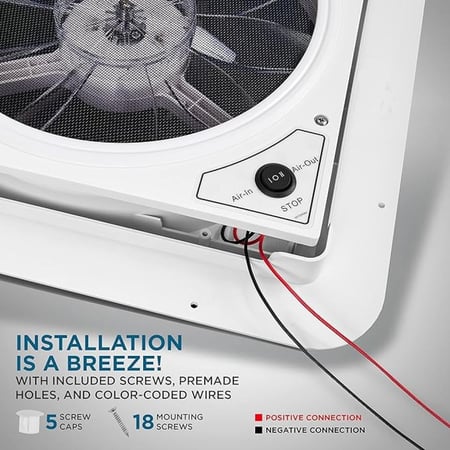 مروحة سقف دفع داخلي وخارجي