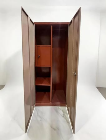 دولاب بروتكت حديد بابين مع خزنة داخلية مقاس 185×90×45 سم