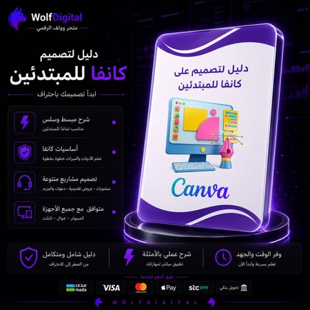 دليل التصميم على كانفا للمبتدئين –تعلم تصميم منشورات وإعلانات احترافي