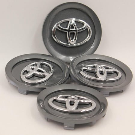 طقم غطاء جنط هايلوكس وفورتشنر رصاصي